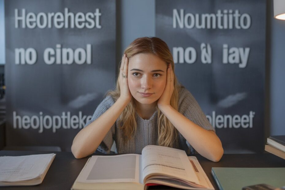 jovem estudando com edital aberto na mesa